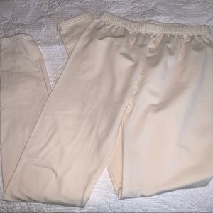 Snow love M cream tights fleece lined warm